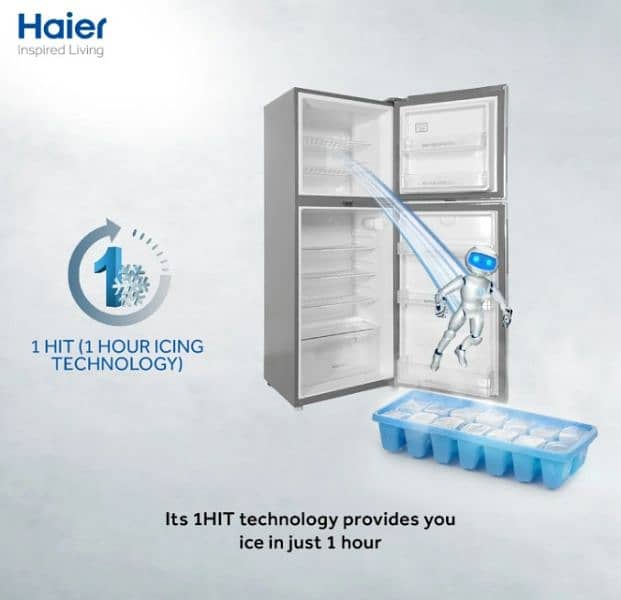 Haier Model HRF276-EBS 8,9 Saal warranty available hai Haier brand ki. 5