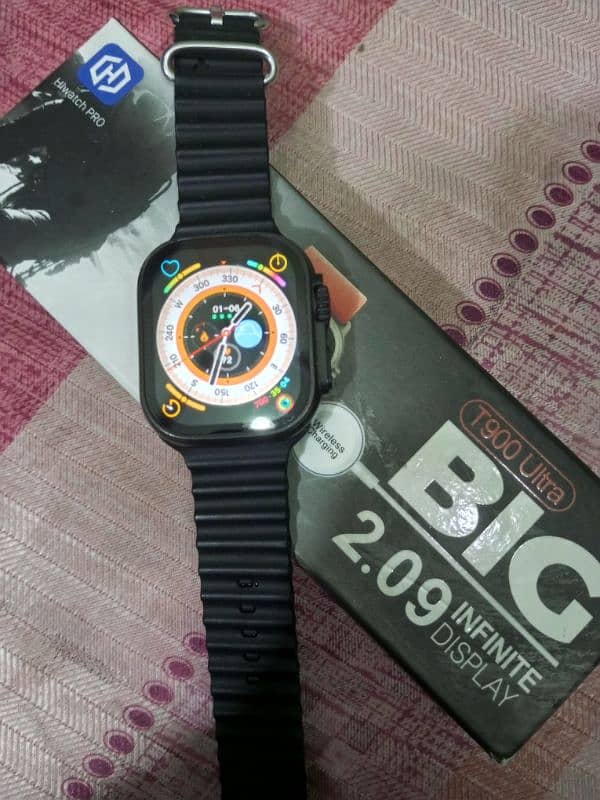 t900 ultra smart watch black colour good condition 2