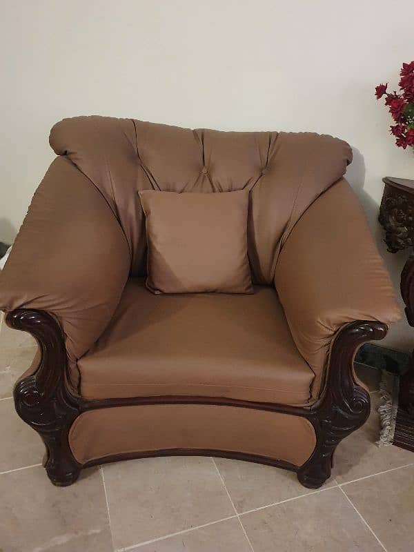 5 seater leather sofa set 1