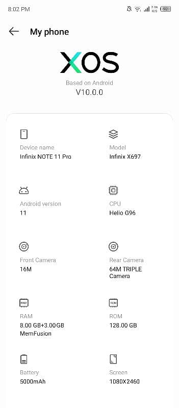 Infinix note 11 pro EXCHANGE POSSIBLE 0