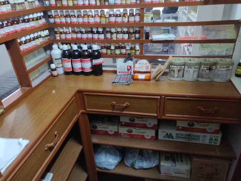 Running Homoeopathic Clinic Setup For SALE in Rental Shop 10