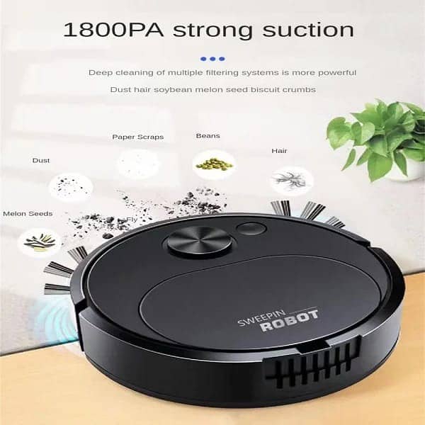 Portable Mini Wireless Smart Sweeping Robot 0