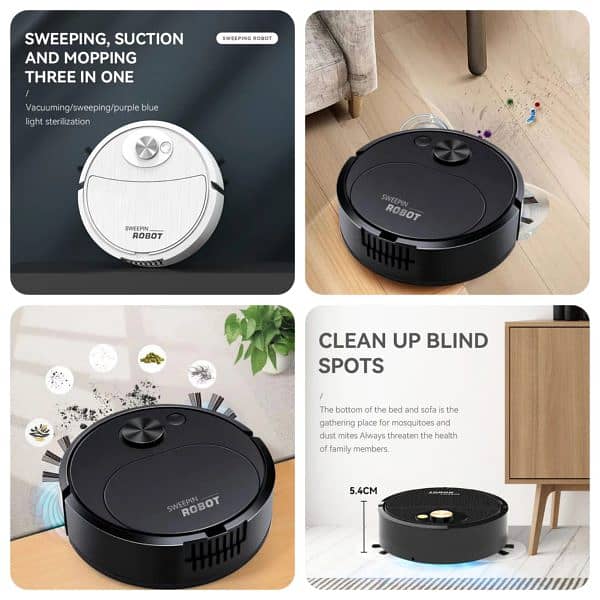 Portable Mini Wireless Smart Sweeping Robot 2