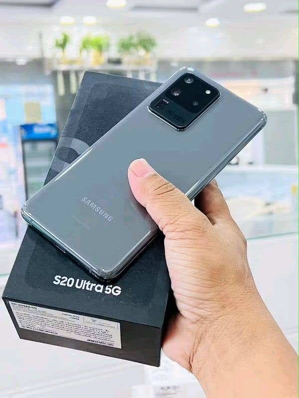 Good condition with box s20 ultra samsung 0