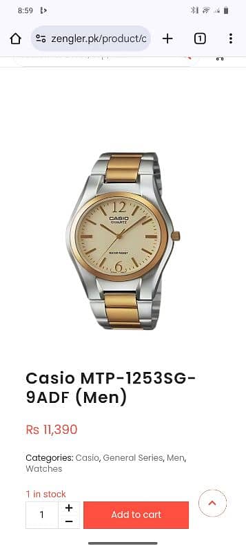 Casio watch for sale Whatsapp number 03378325899 4