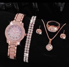 Women's diamond artificial jewellery Set