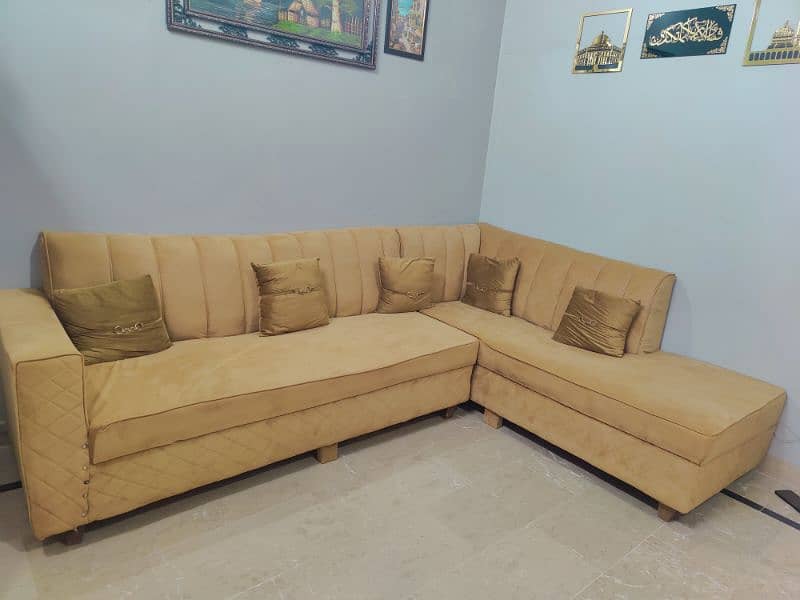 L shape sofa set 1