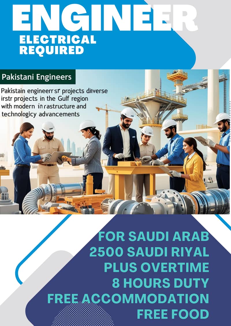 ELECTRICAL ENGINEER REQUIRED FOR SAUDI 0