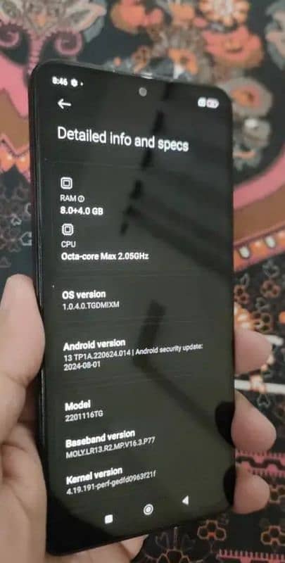 mi note 11pro 8+4.128gb 1