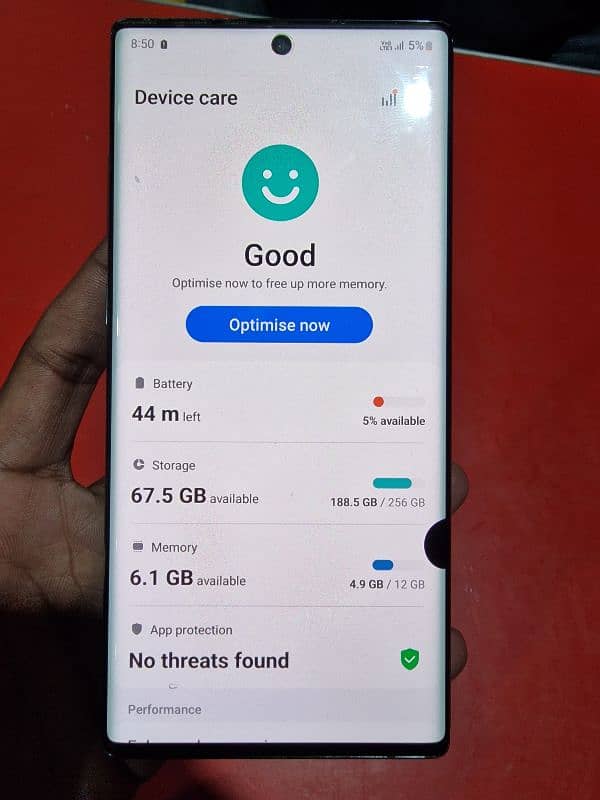 Samsung Note 10 plus 5G 12Gb Ram 256Gb Official Status But Pa*tch 9