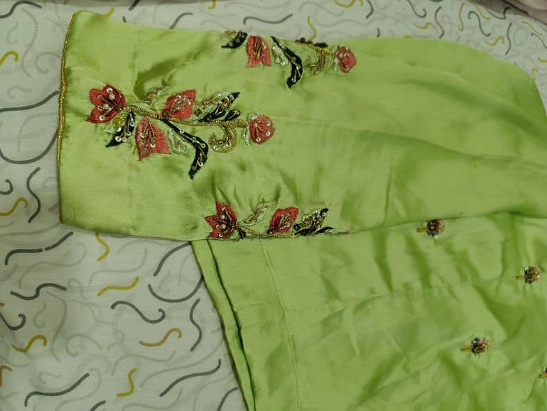 Adda work Silk Saree for sale in Lahore 3