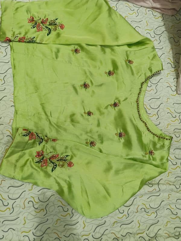 Adda work Silk Saree for sale in Lahore 5