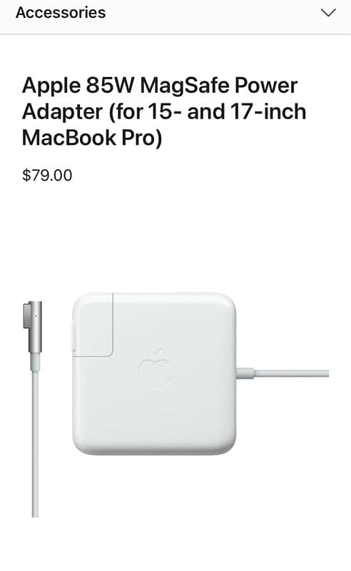 Apple MacBook Pro charger A1343 85w 0