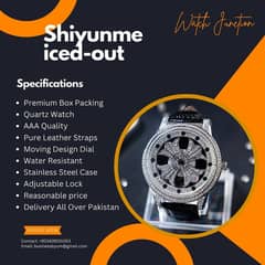 Shiyunme iced-out watch