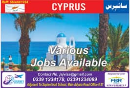 JOBS AVAILABLE IN CYPRUS