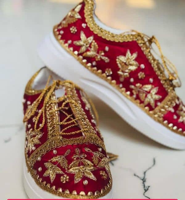 "WALK DOWN THE AISLE IN STYLE! Fancy Bridal Sneakers for Sale!" 8