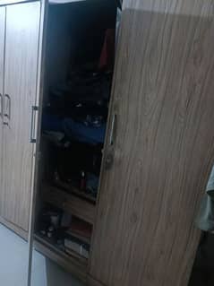 Single bed & wardrobe