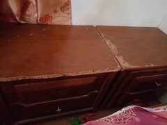 Two side tables and divider both in 15000/-