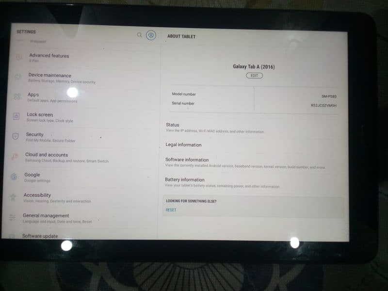 Samsung Galaxy tab A 2/16 1