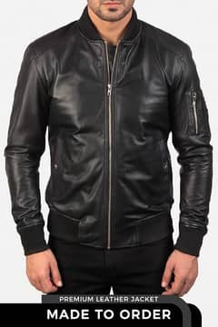 Hundred And Ten% Pure Leather Customize Jacket For Men