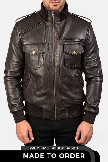 Hundred And Ten% Pure Leather Customize Jacket For Men 1