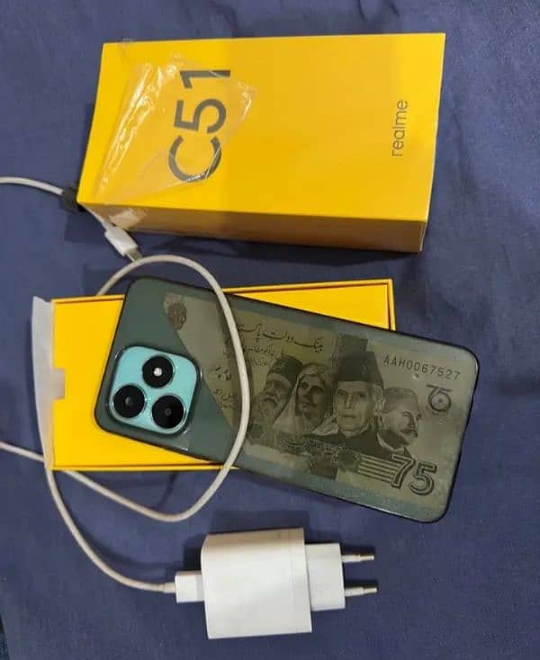 *Realme c51 with  box*4+4/46GB 0