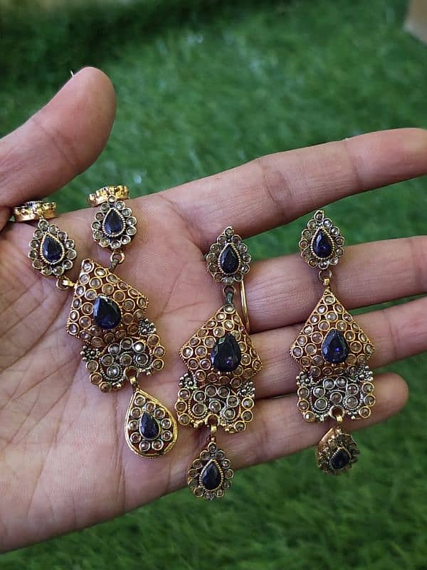 polki, kundan and mixed artificial jewellery sets for formal wear 8