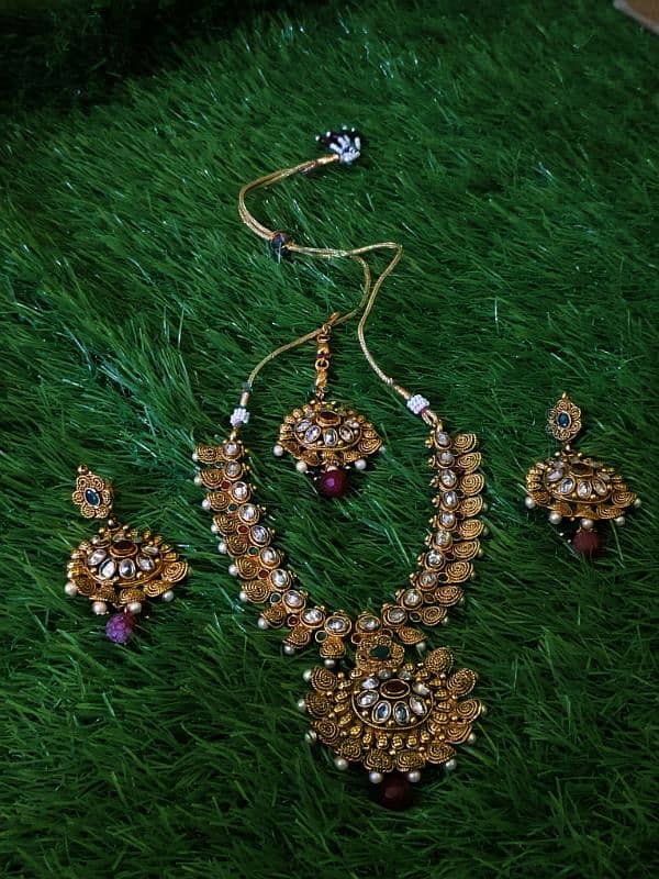 polki, kundan and mixed artificial jewellery sets for formal wear 14