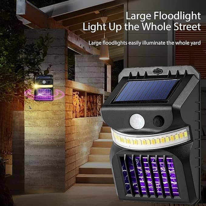 LED Solar Outdoor Waterproof Motion Sensor Street Wall Light +Remote 3