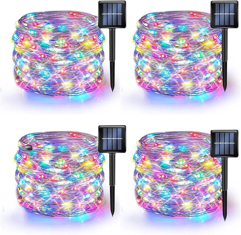 Solar String Cherry Blossoms beautiful Fairy Lights 8Modes Multi-Color 4