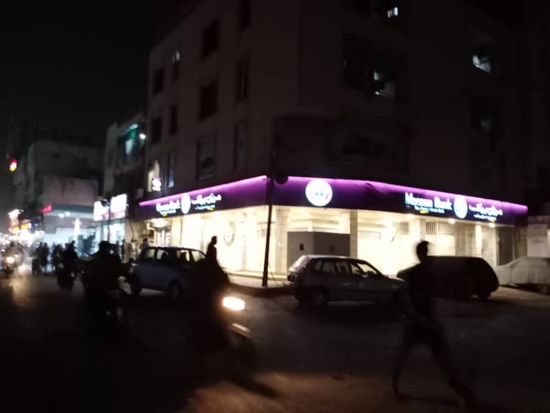 150 yards SPACE on GROUND floor for RENT on Main Road for Office Use in North Karachi SECTOR 11-a , 1 Lac rent 1