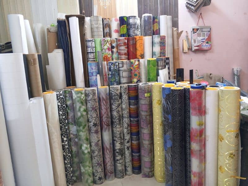 Glass papar wall paper works 2