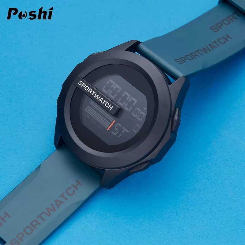 Original Poshi Sport Watch For Man Luxury Digital Wristwatch Stopwatch 9