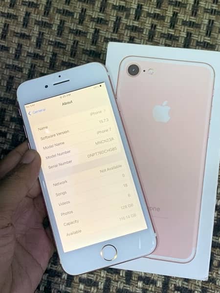 iphone 7 128 (Rose Gold) Non pta with box 3