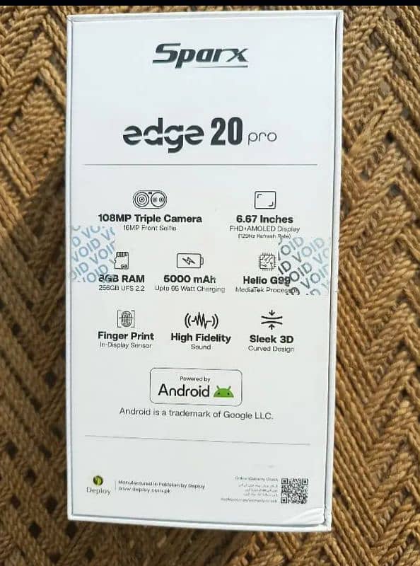 Sparx Edge 20 pro 16+256gb 1