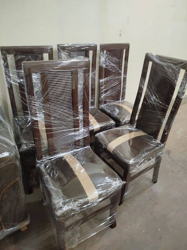 Brand New latest Design Dining Table with 6 chairs for sale in Gujrat 3