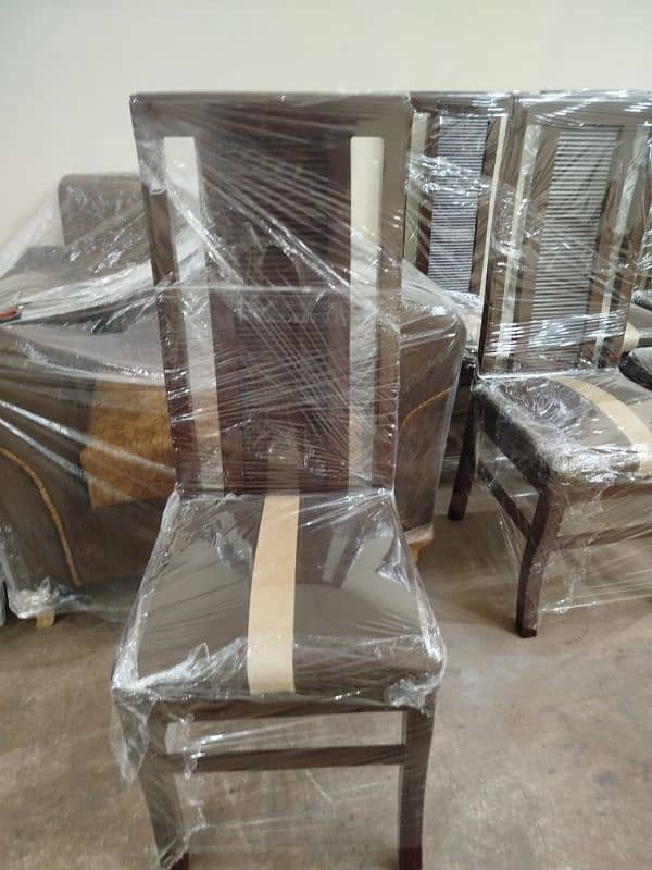 Brand New latest Design Dining Table with 6 chairs for sale in Gujrat 4