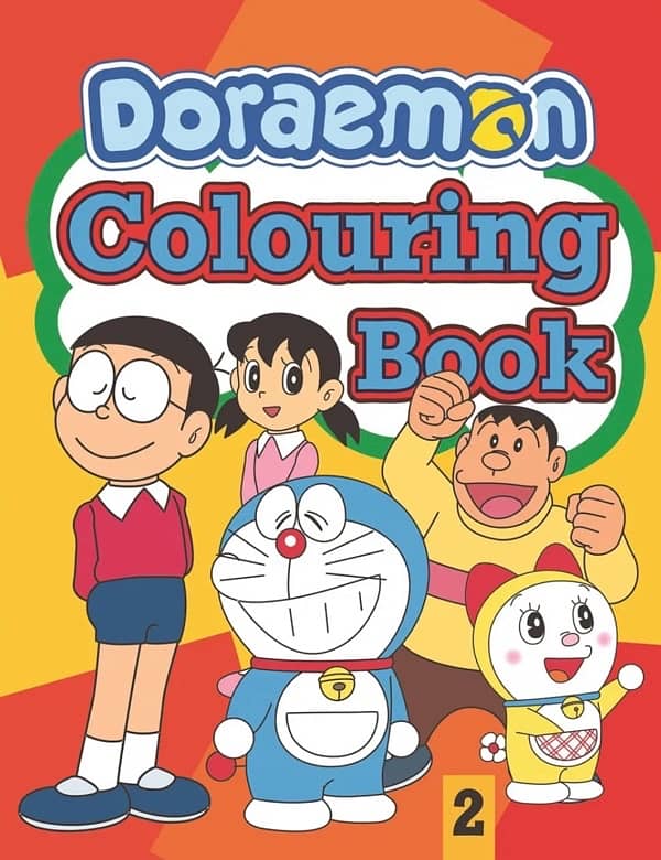 cutest children doraemon coloring book 1