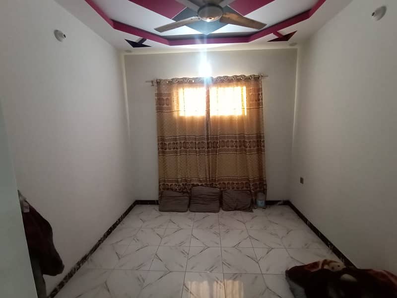 4 rooms Portion on 3rd floor for RENT 2 bed D. D flat in North karachi 5c2, 24000 rent 17