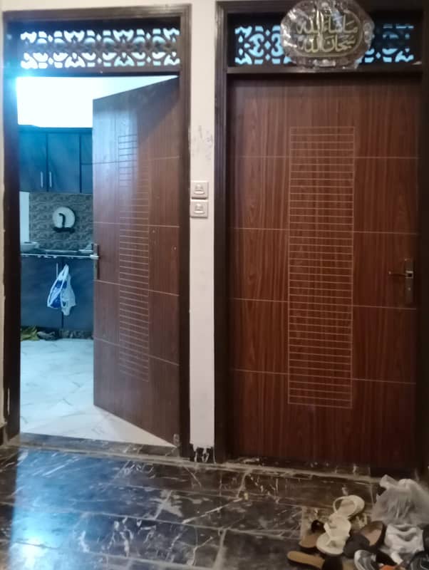 4 rooms Portion on 3rd floor for RENT 2 bed D. D flat in North karachi 5c2, 24000 rent 19