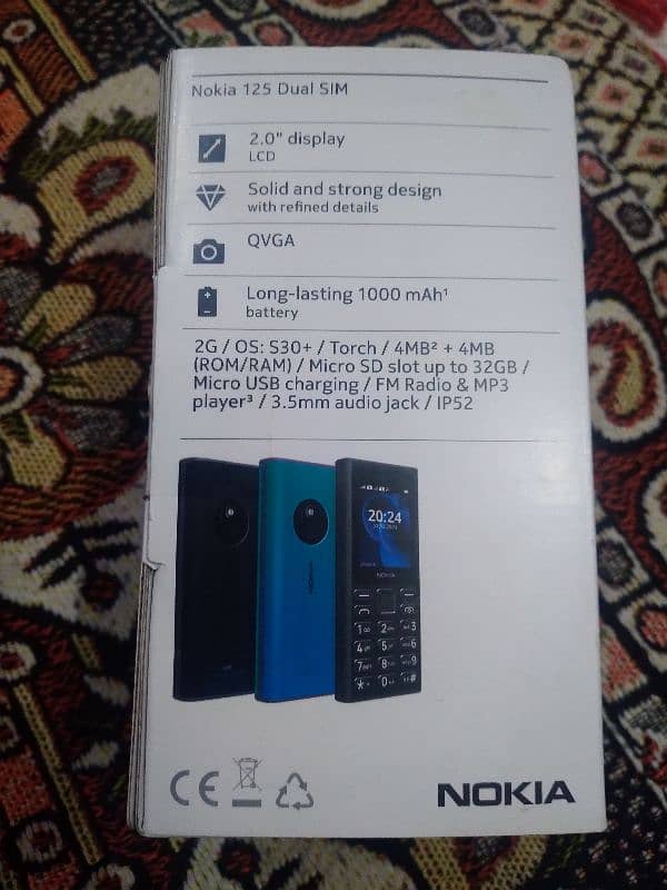 Nokia 125 4g mobile new Model just Box open Dual sim 10/10 03099547046 8