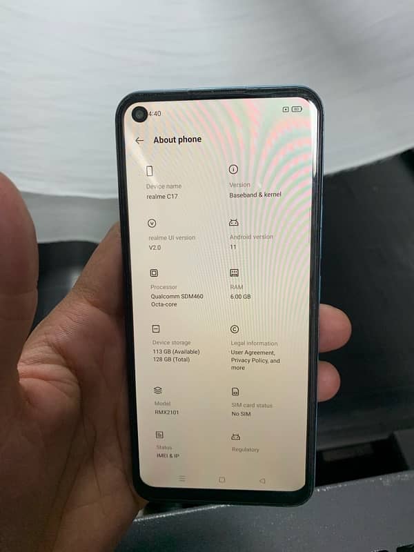 Realmi c17 6/128 no open repair urgent sale only call 0