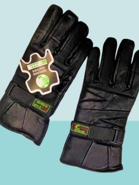 Pair of men's leather gloves 1