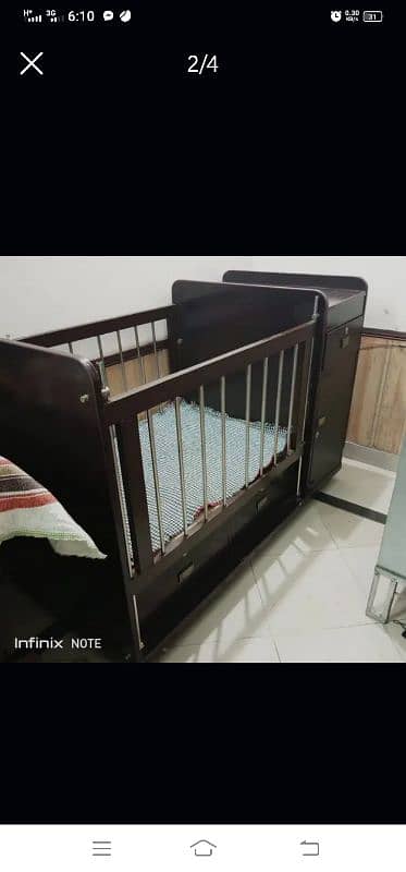 Baby Cot wooden 1