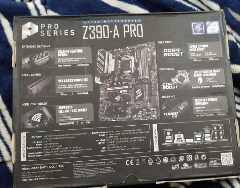 MSi Z390 A Pro New + 9600K Core i5 3