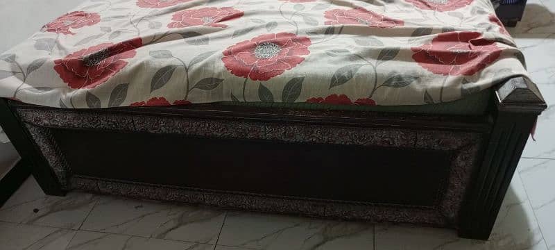 king size bed with mattress side table dressing 2