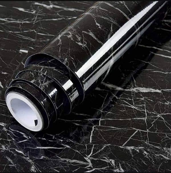 Self Adhesive Black Marble Sheet (wholesale) free delivery 4