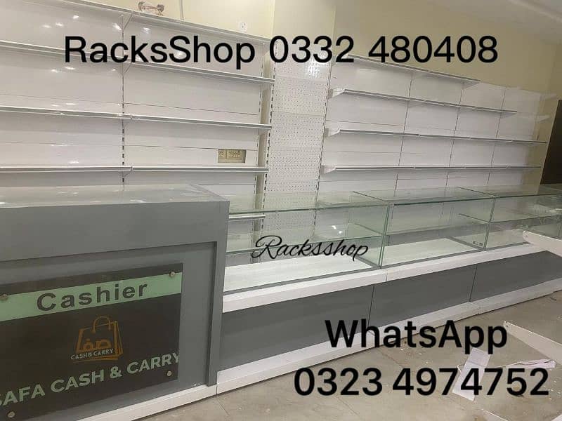 Bakery wall Rack/ Store Rack/ cash counters/ Trolleys/ Baskets/ POS 4