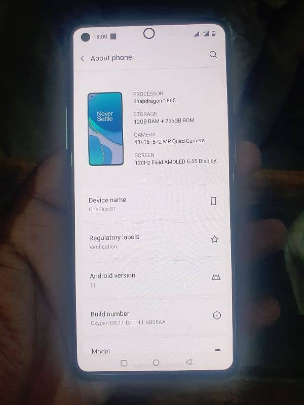 Oneplus 8T. 12/256 2