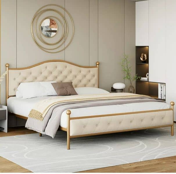 double bed| iron bed| Single bed| bed set| Steel bed| Furniture 14